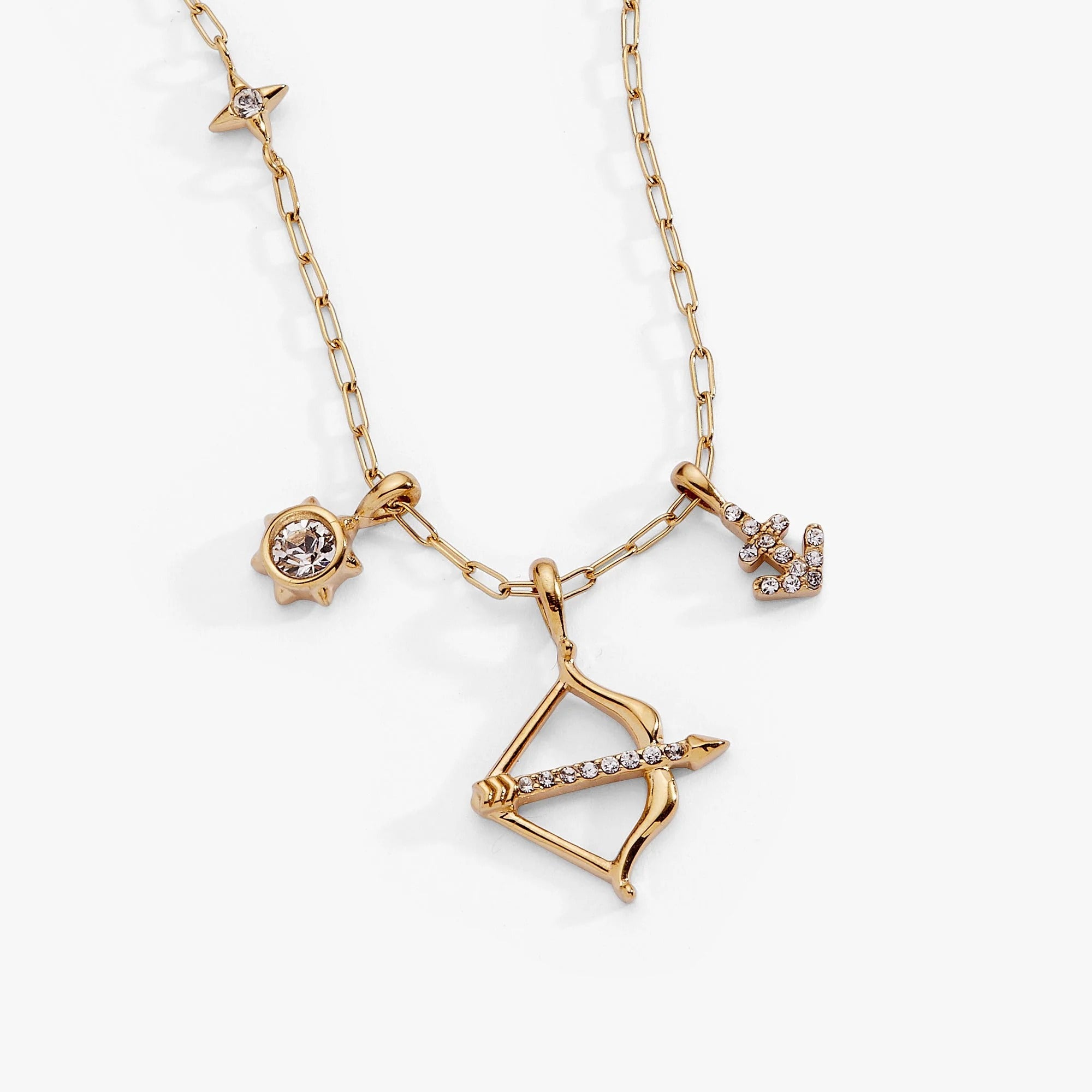 ALEX AND ANI — Sagittarius Zodiac Charm Cluster Necklace
