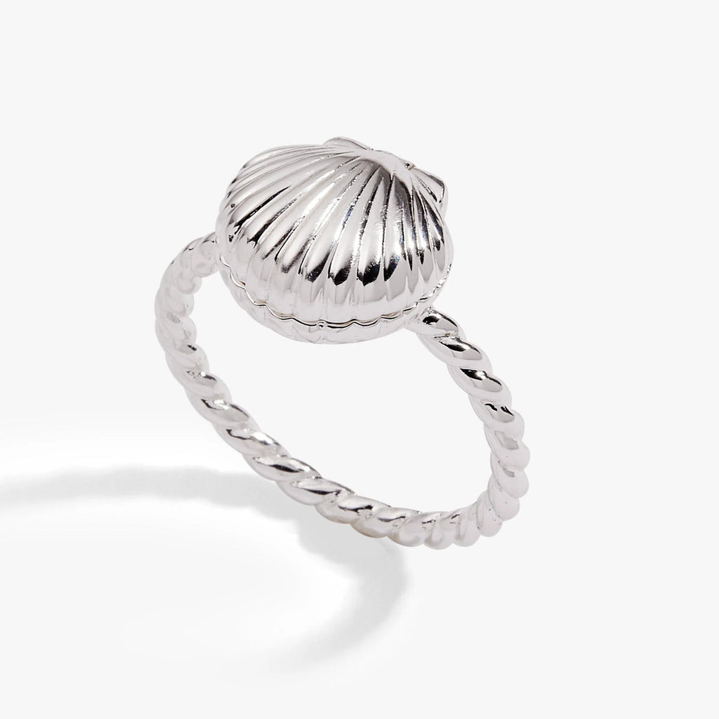ALEX AND ANI — Salt + Sea 'Seashells Are Love Letters In The Sand' Locket Ring