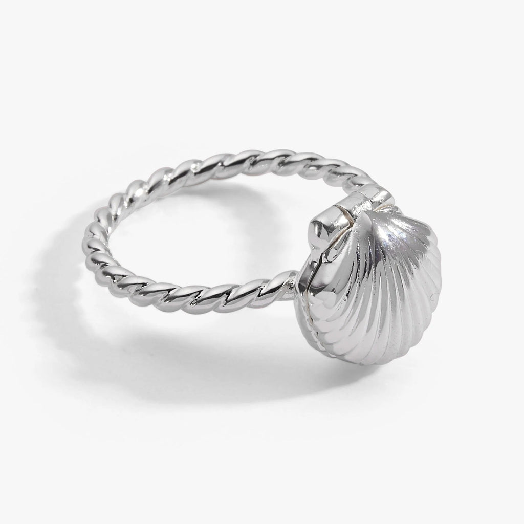 ALEX AND ANI — Salt + Sea 'Seashells Are Love Letters In The Sand' Locket Ring