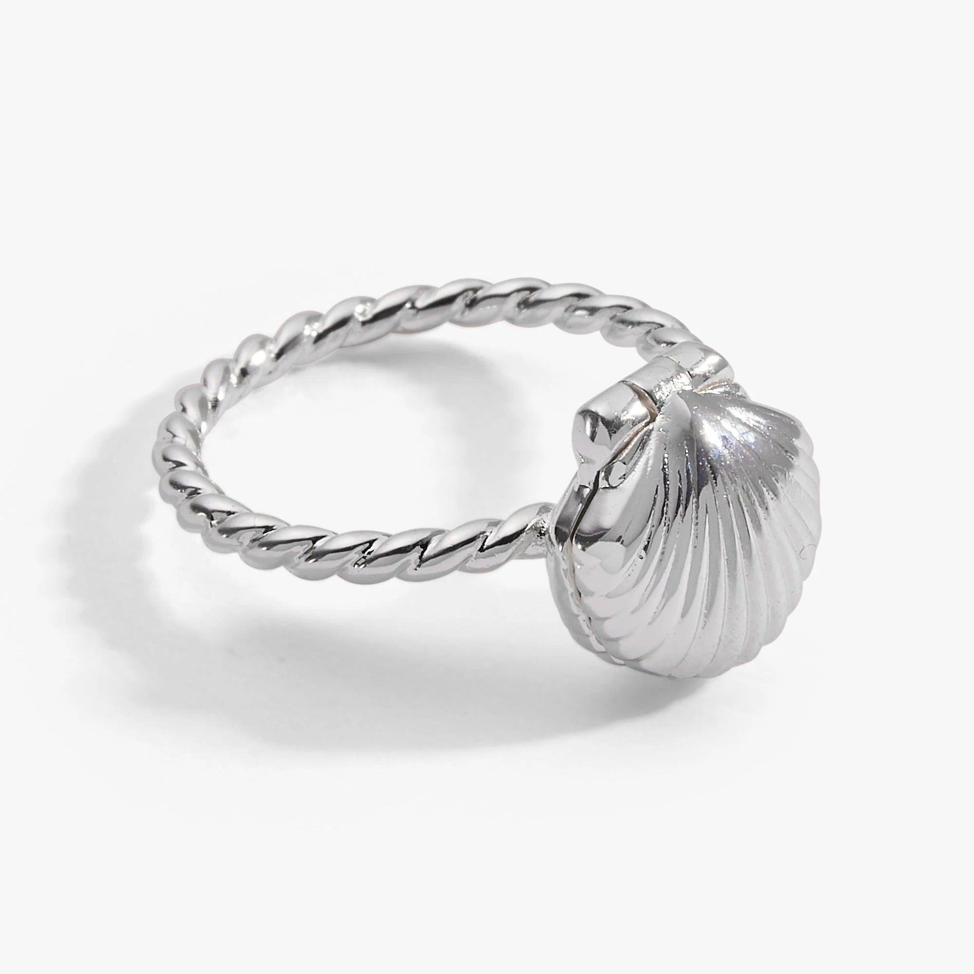 ALEX AND ANI — Salt + Sea 'Seashells Are Love Letters In The Sand' Locket Ring