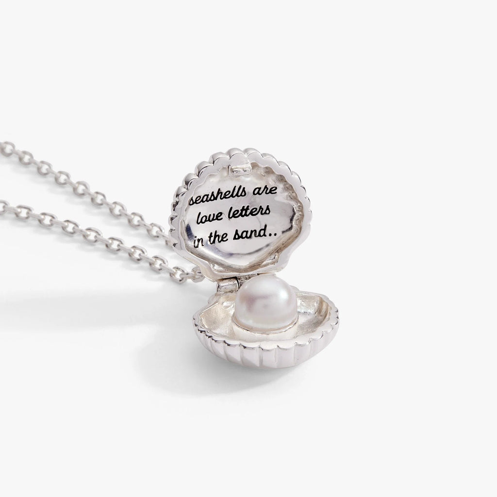 ALEX AND ANI — Salt + Sea 'Seashells Are Love Letters In The Sand' Seashell Locket Pendant