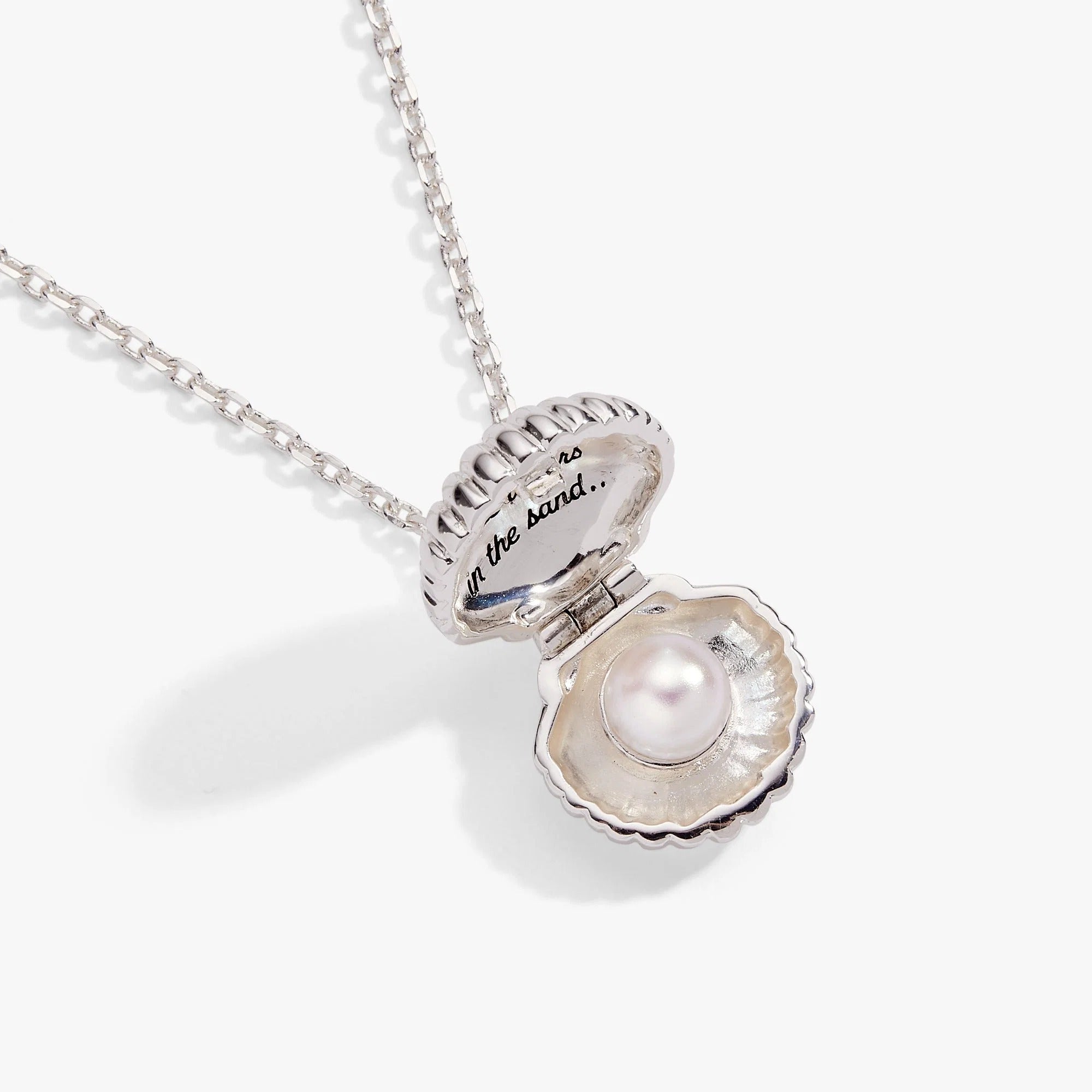 ALEX AND ANI — Salt + Sea 'Seashells Are Love Letters In The Sand' Seashell Locket Pendant
