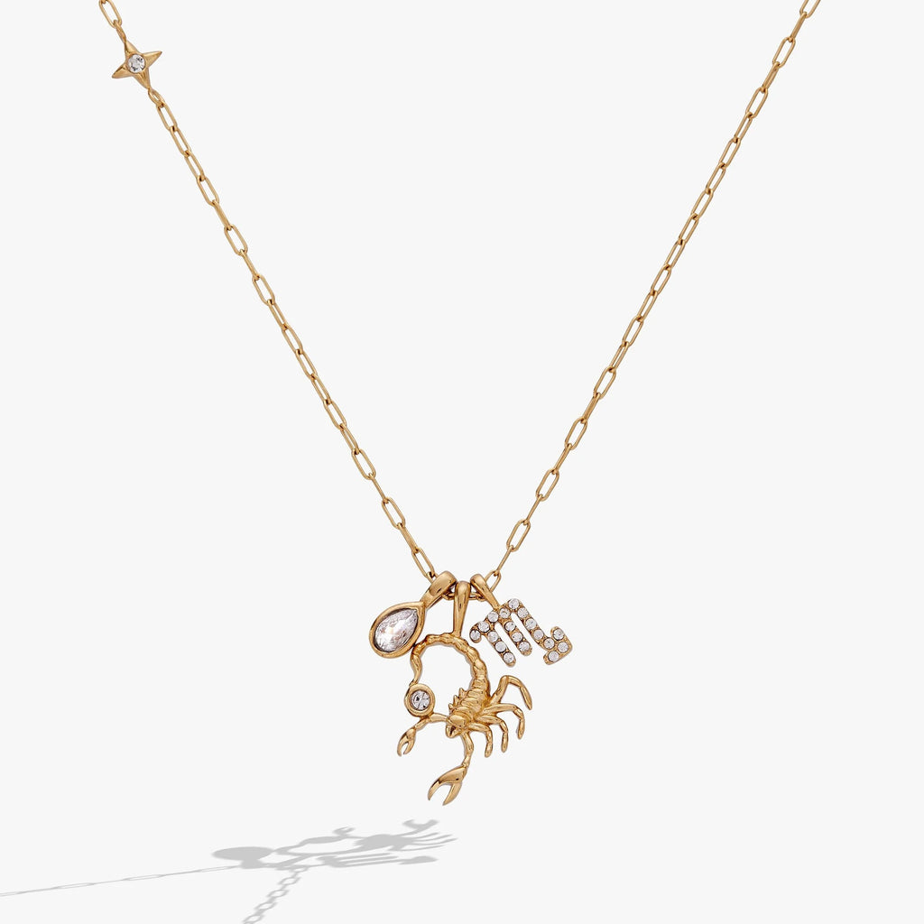 ALEX AND ANI — Scorpio Zodiac Charm Cluster Necklace