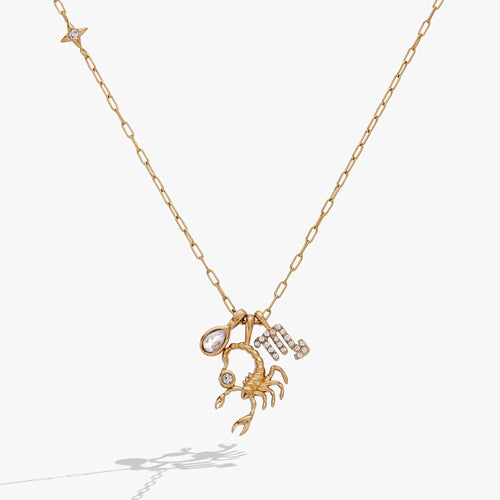 ALEX AND ANI — Scorpio Zodiac Charm Cluster Necklace