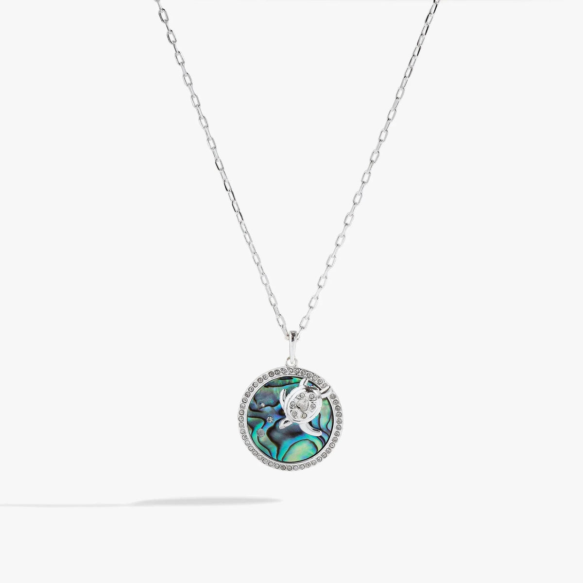 ALEX AND ANI — Sea Turtle and Abalone Adjustable Necklace