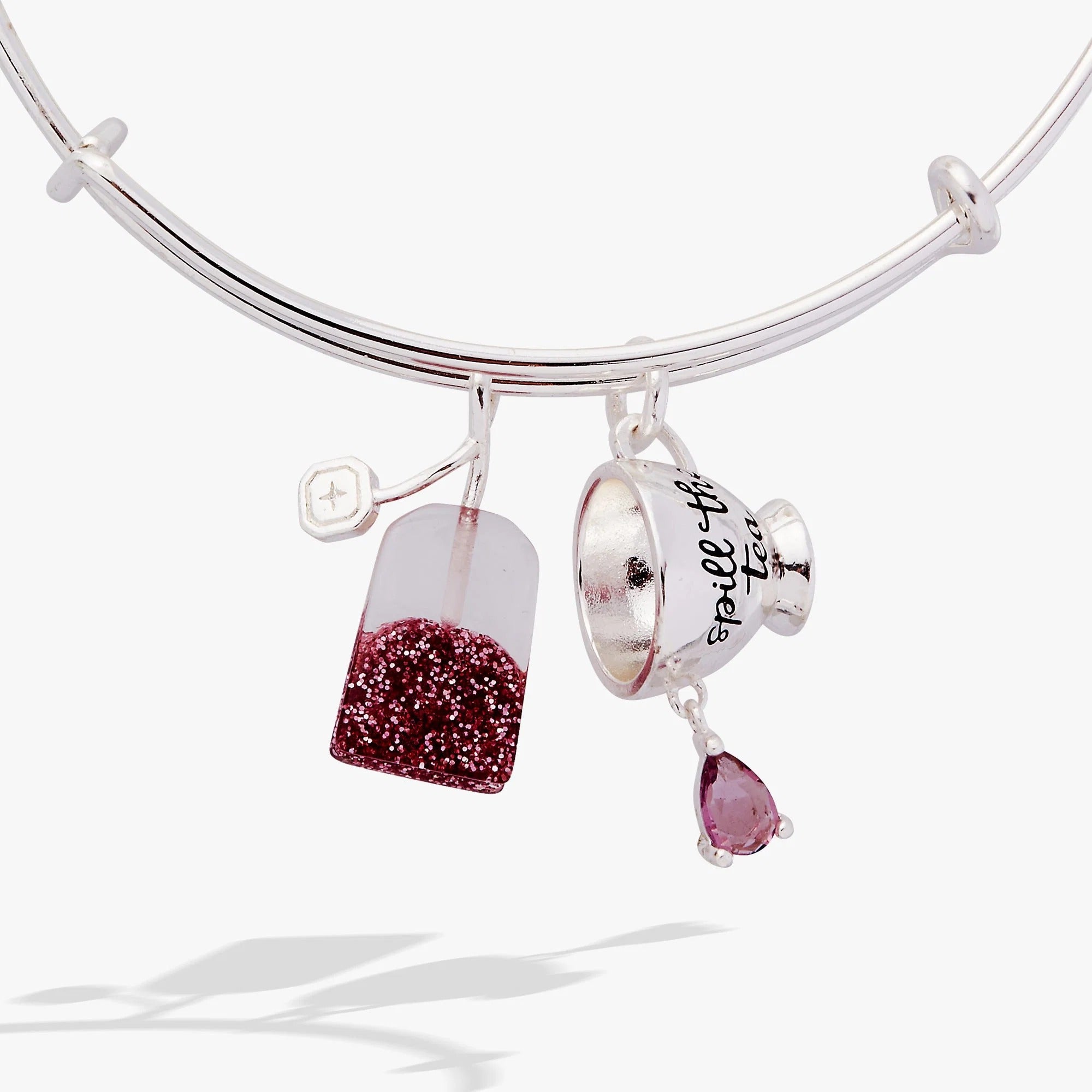 ALEX AND ANI — 'Spill the Tea' Cup & Tea Bag Charm Bangle