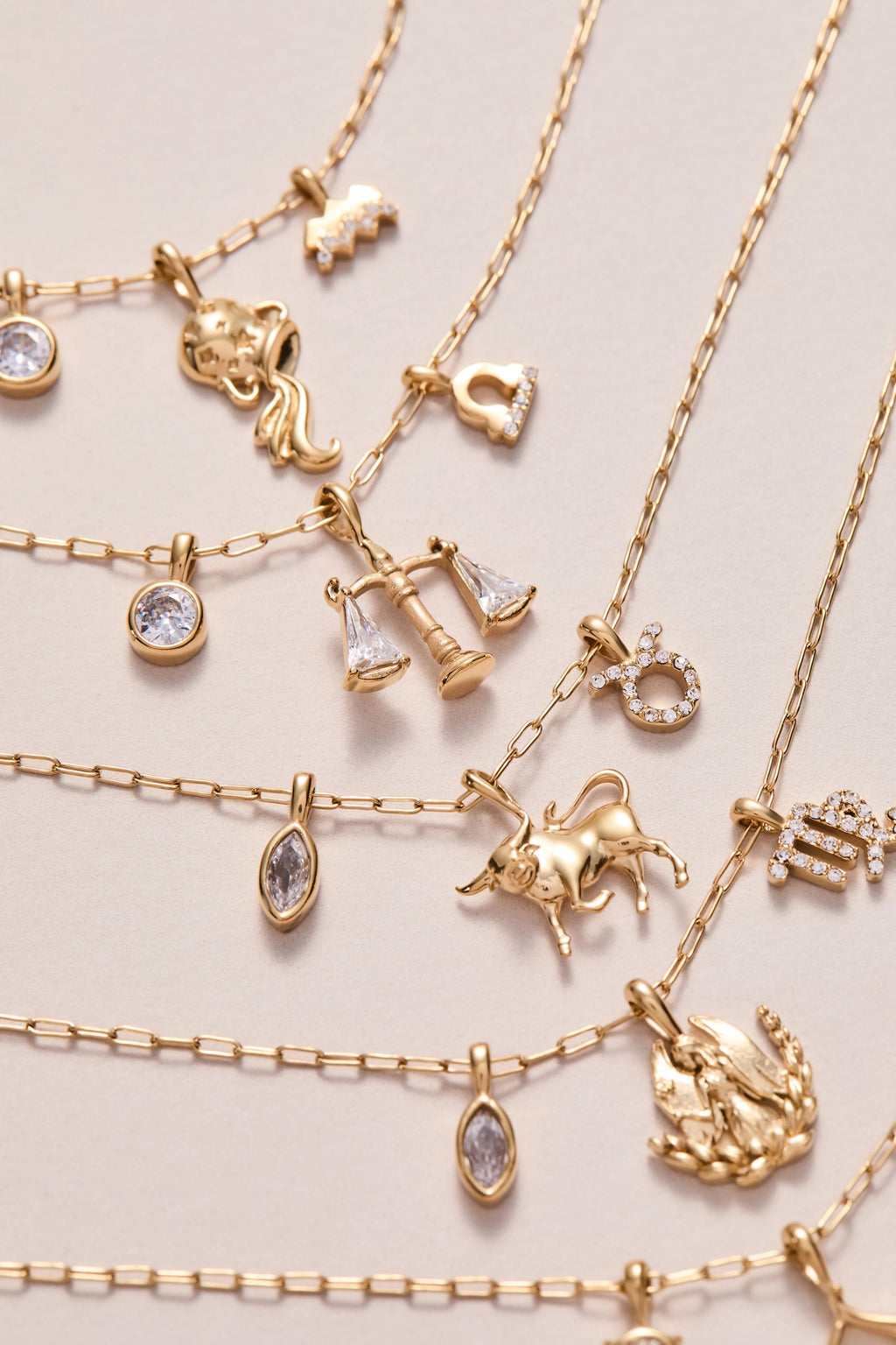 ALEX AND ANI — Taurus Zodiac Charm Cluster Necklace