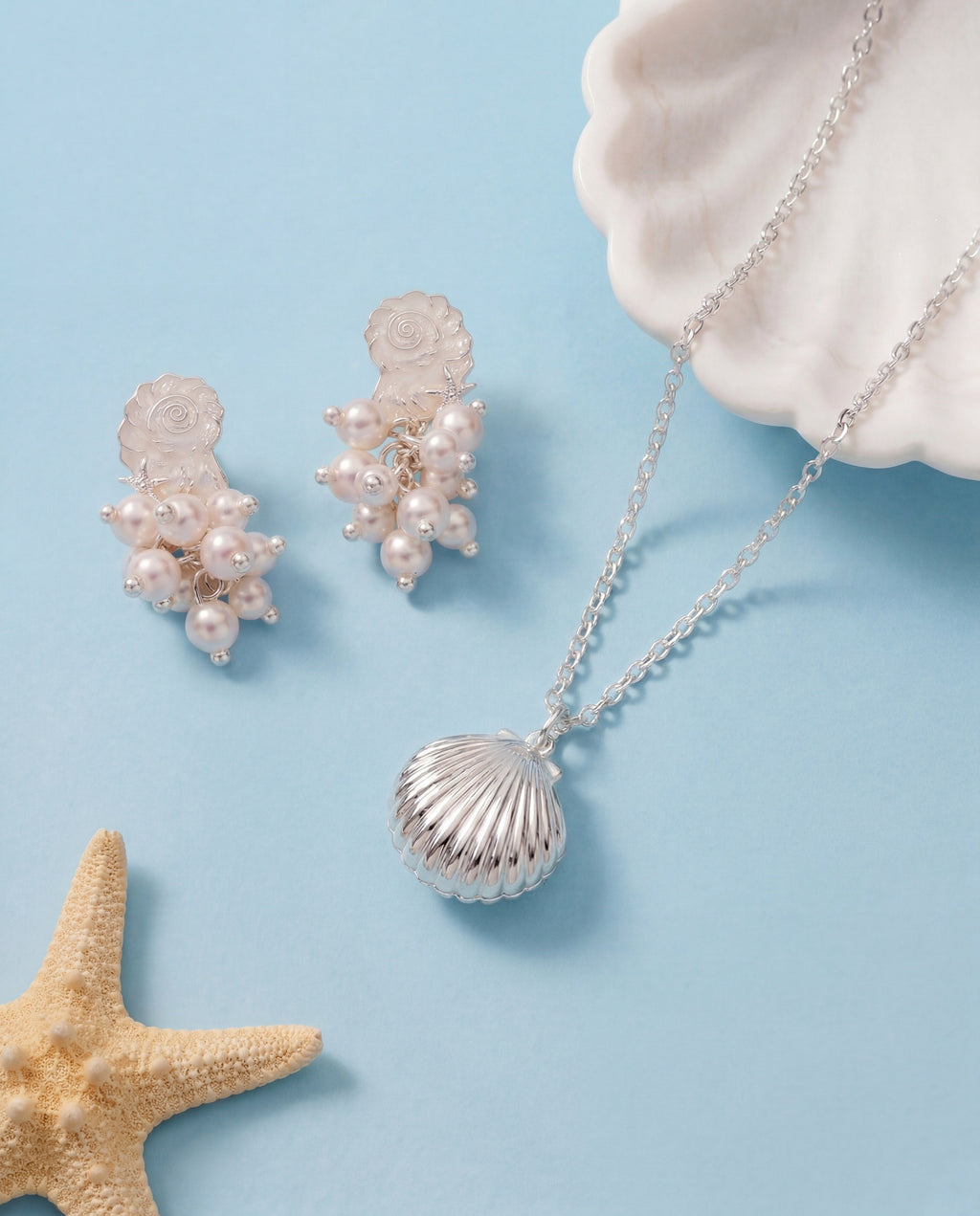 ALEX AND ANI — Salt + Sea 'Seashells Are Love Letters In The Sand' Seashell Locket Pendant