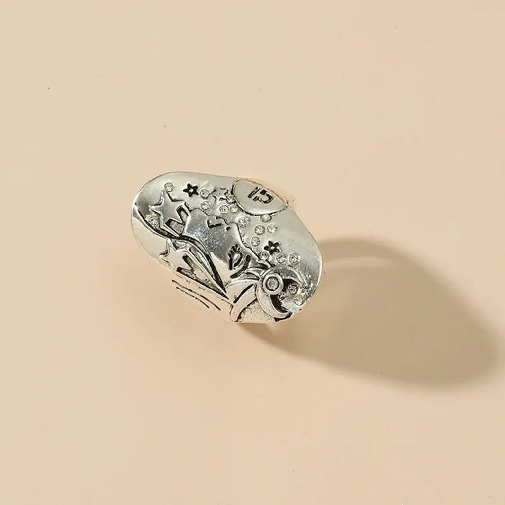 Alloy Joint Ring European And American Style With An Oval Portrait Design