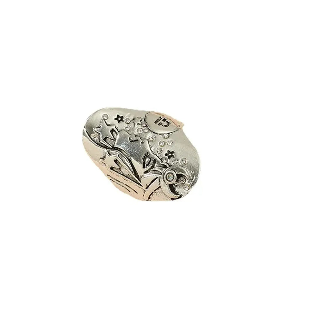 Alloy Joint Ring European And American Style With An Oval Portrait Design