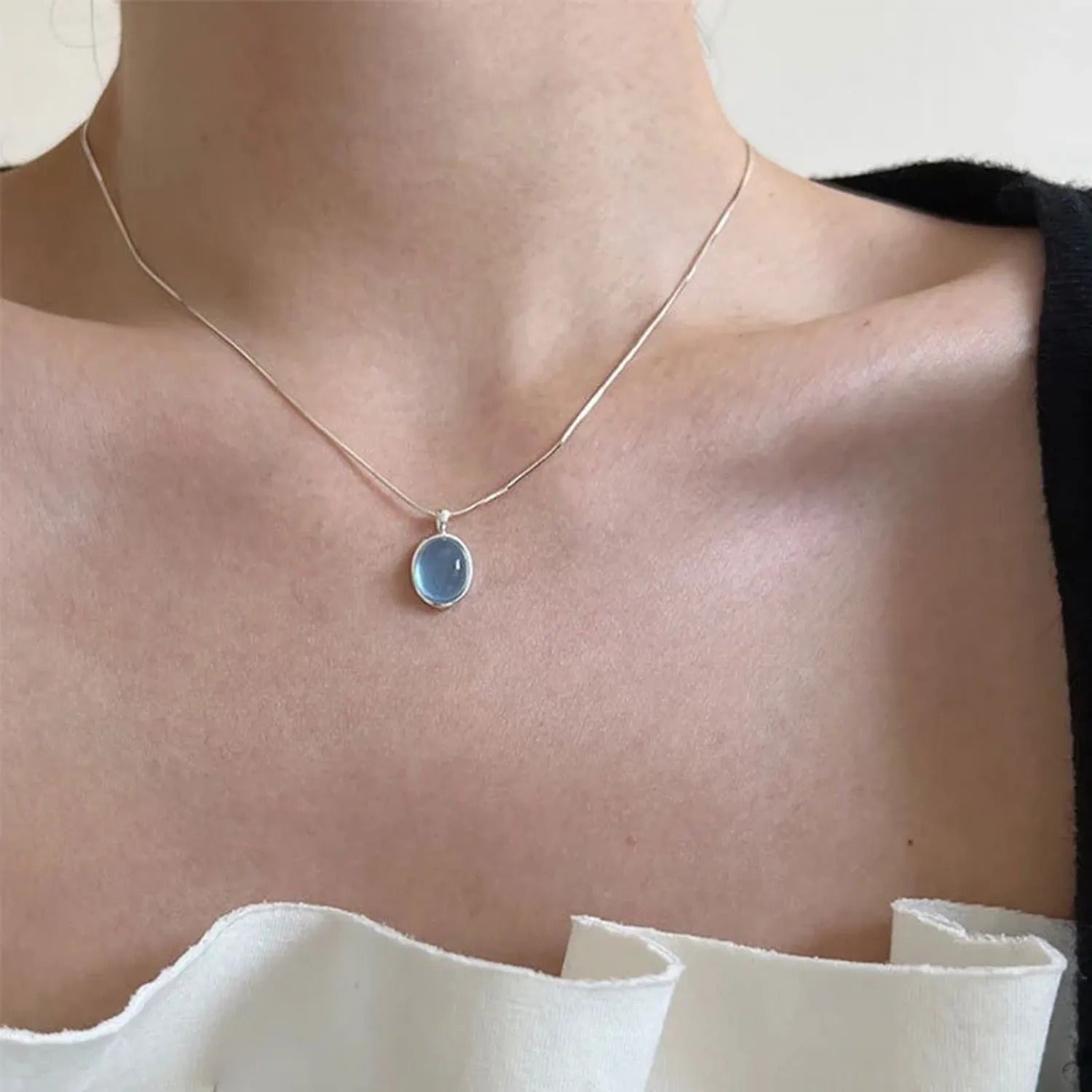 Aquamarine Crystal Necklace & Accessories Collection