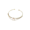Aurora Butterfly Zircon Open Cuff Bracelet