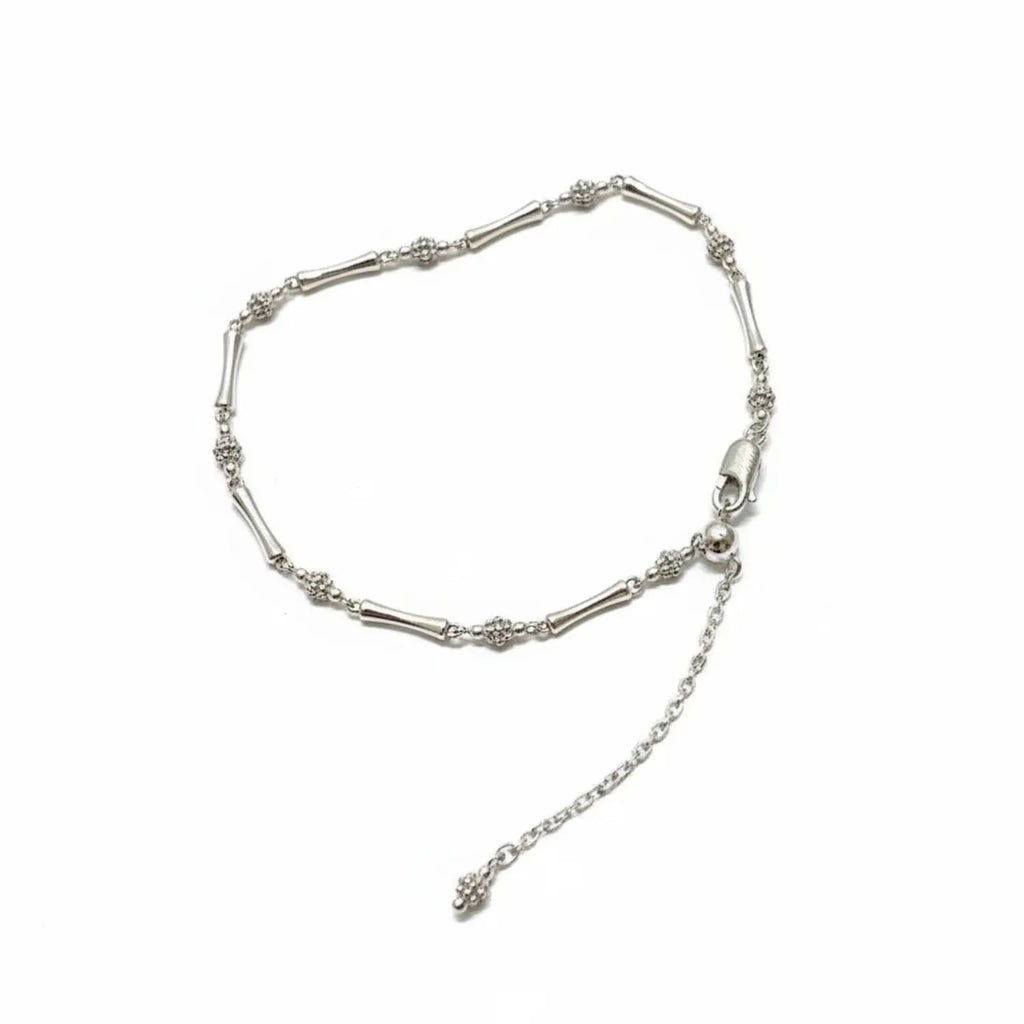 Bamboo-Joint Gold & Silver Stacking Bracelet
