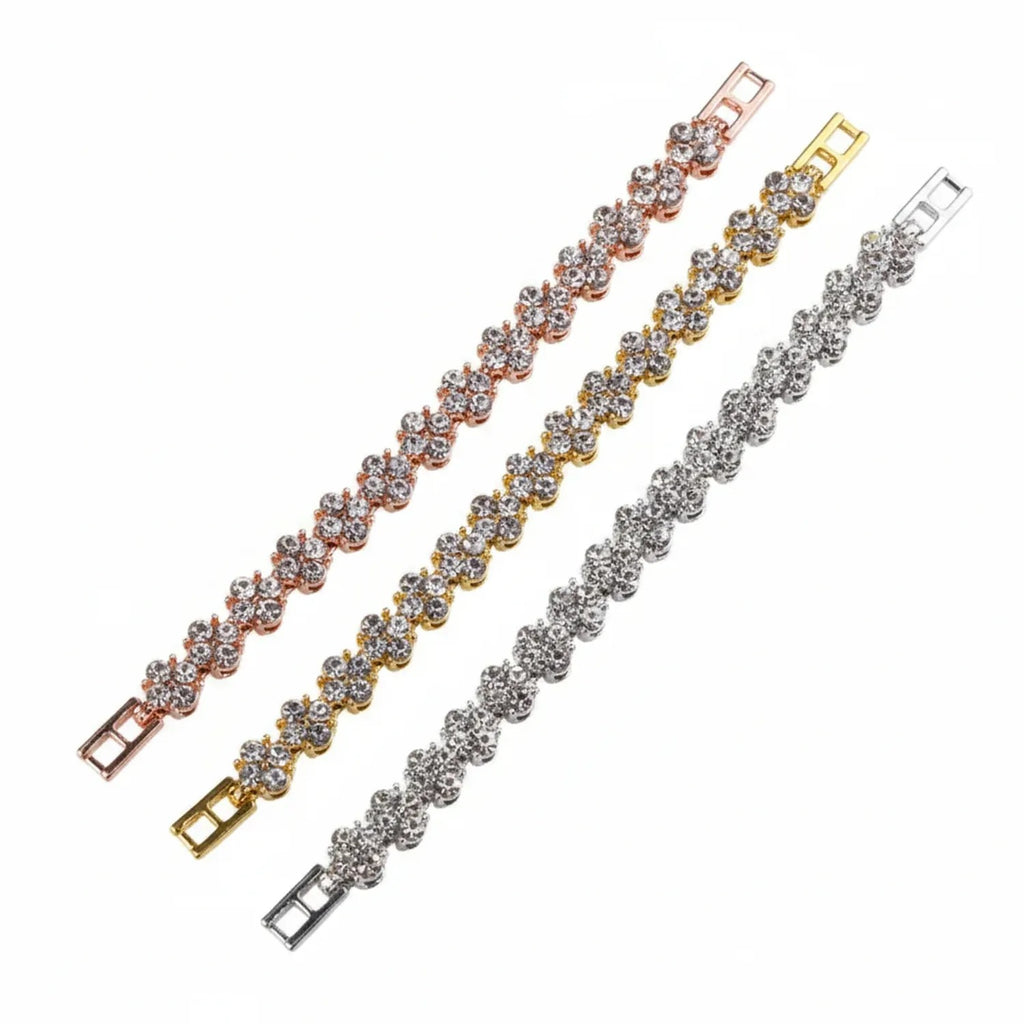 Bamboo-Link, Twist & Lock Alloy Bracelet Collection