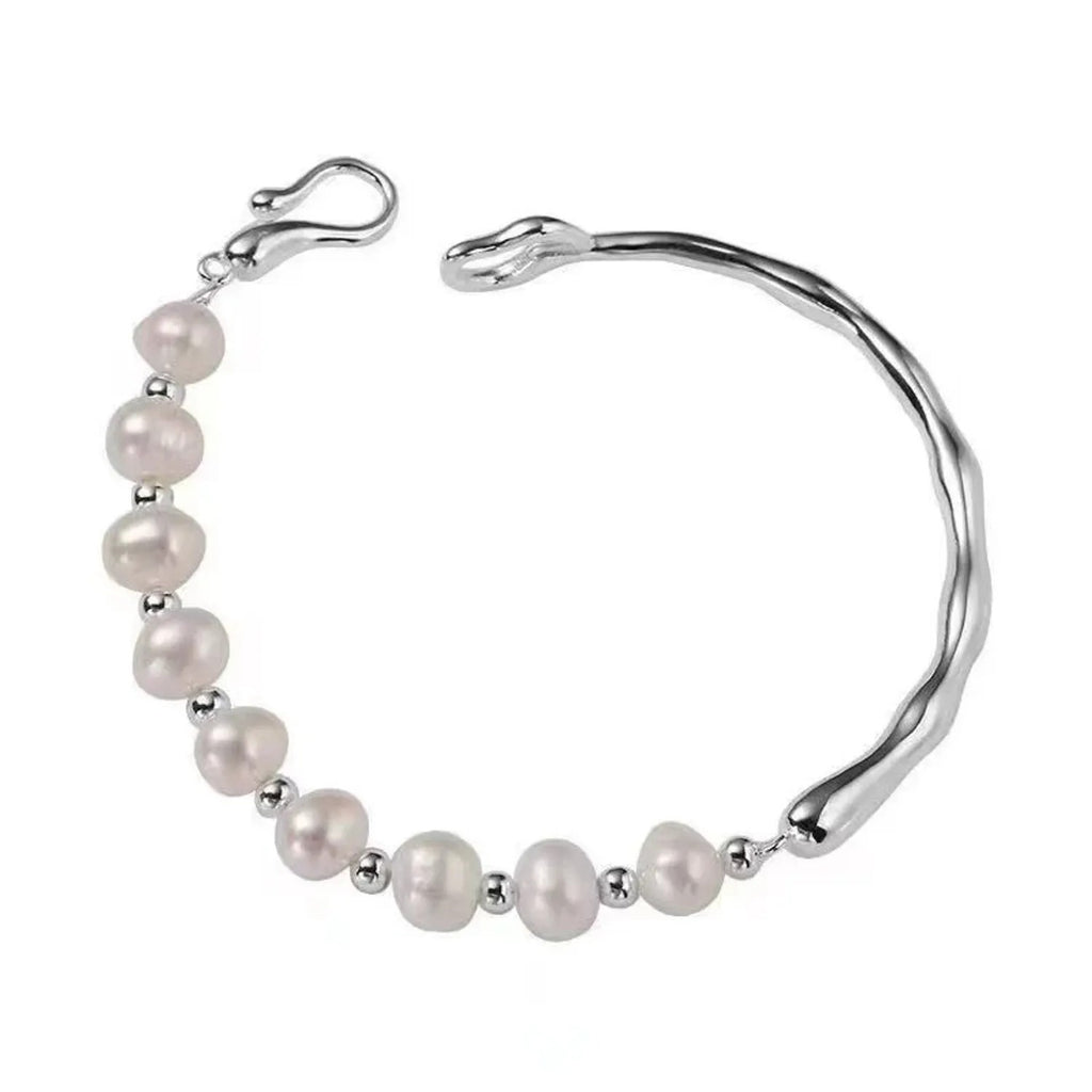 Baroque Irregular Pearl Mixed Bracelet — Niche Elegant