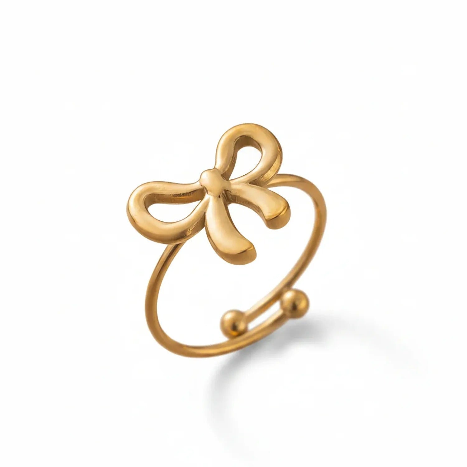 Bow-Shaped Light Luxury Titanium Steel Jewelry Set