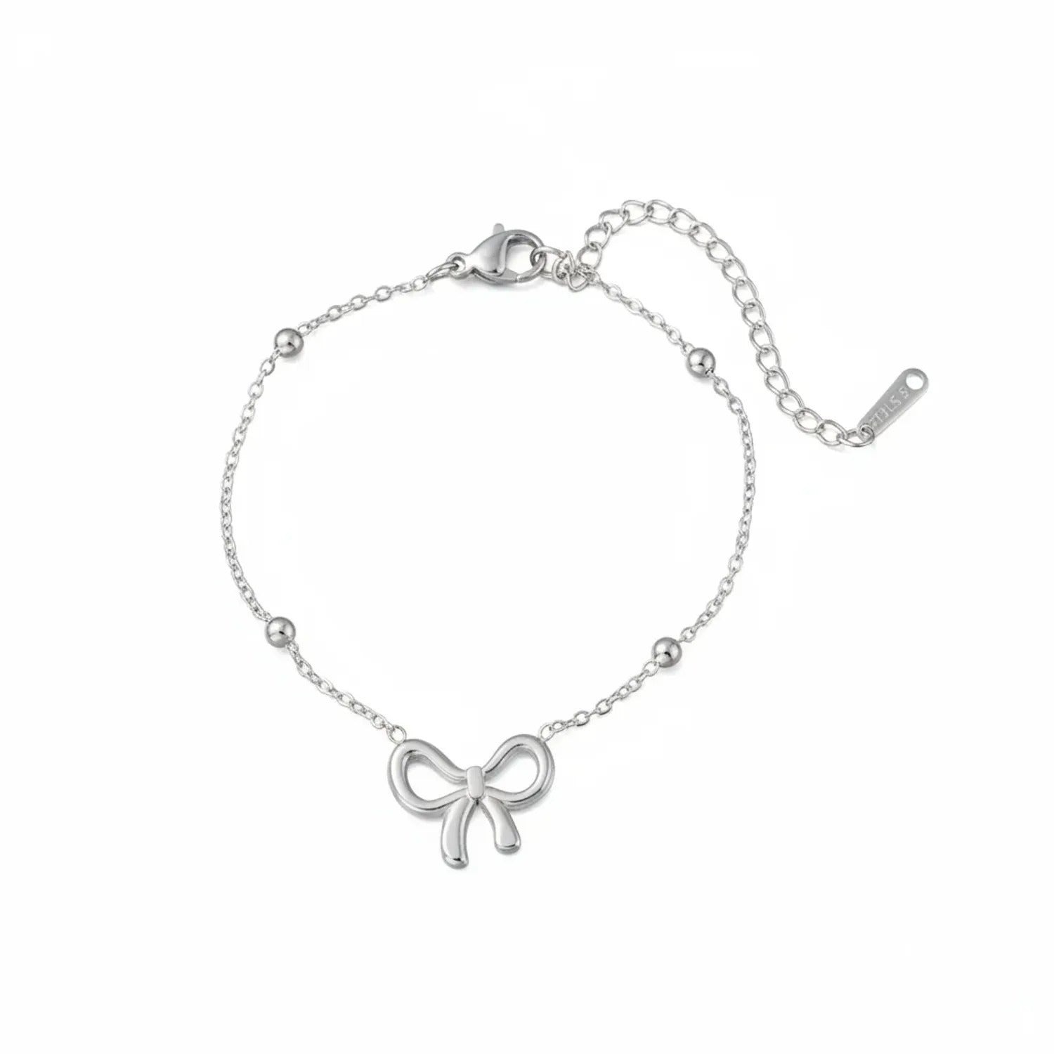 Bow-Shaped Light Luxury Titanium Steel Jewelry Set