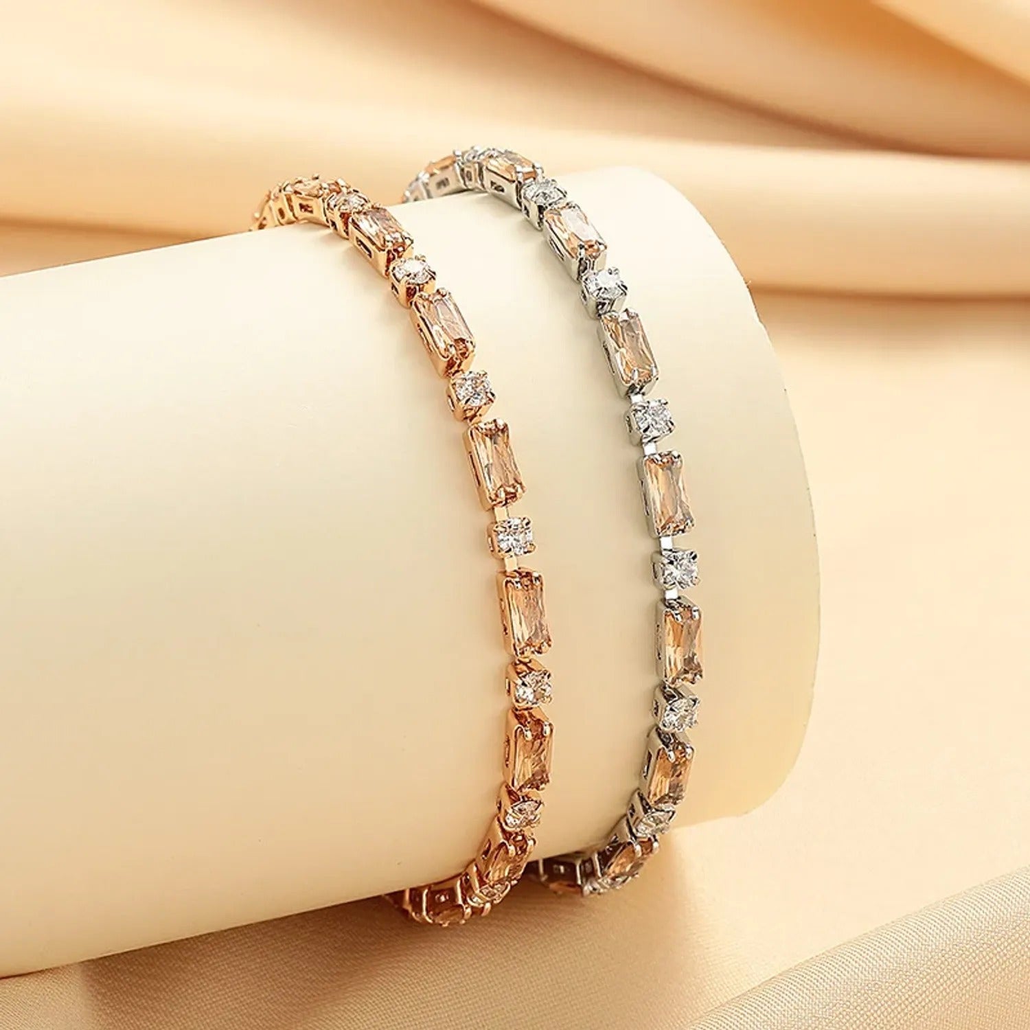Champagne Gold Zirconia Bracelet