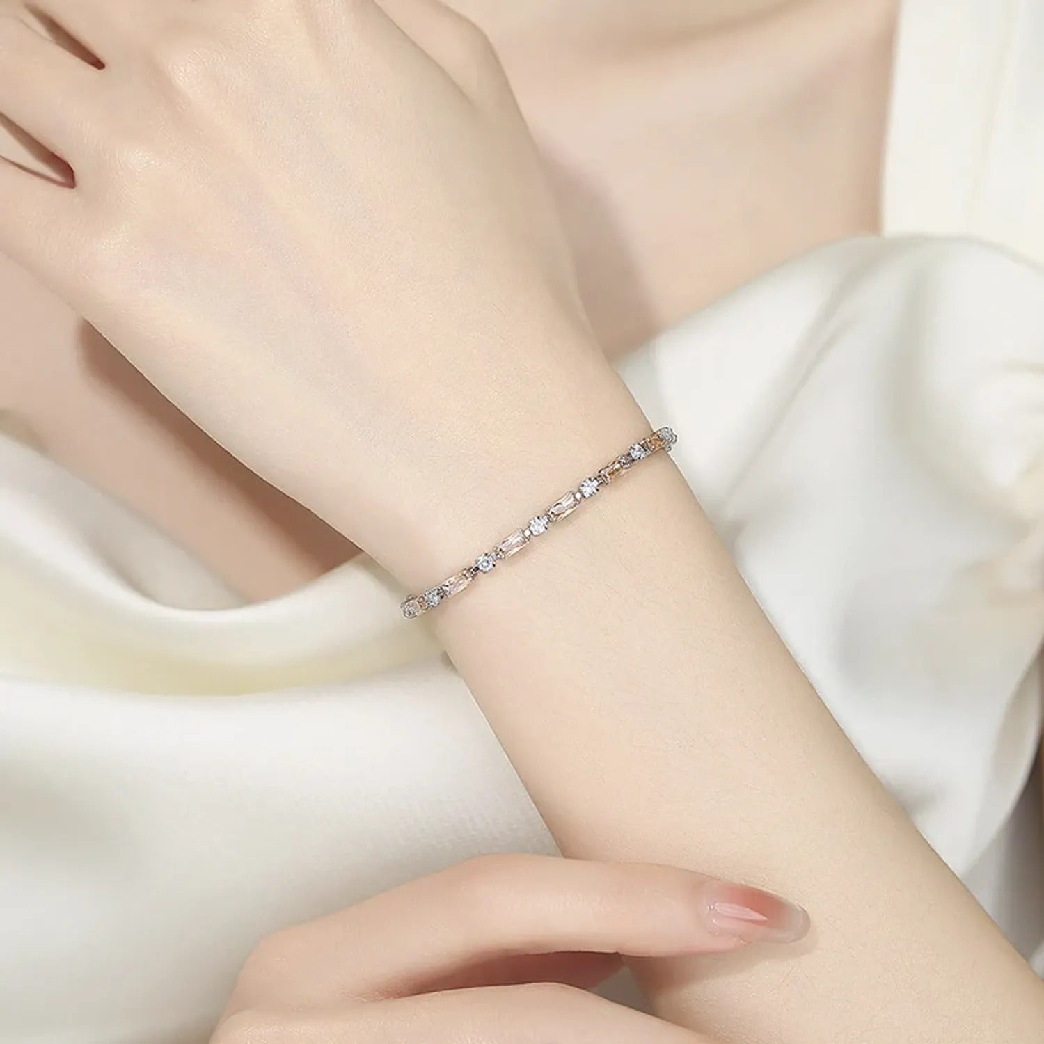 Champagne Gold Zirconia Bracelet
