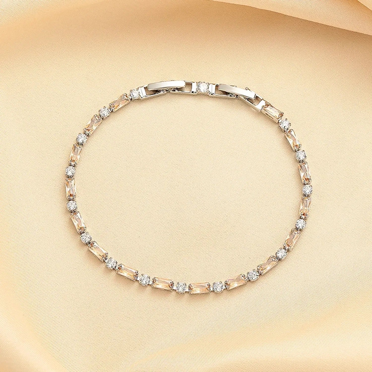Champagne Gold Zirconia Bracelet