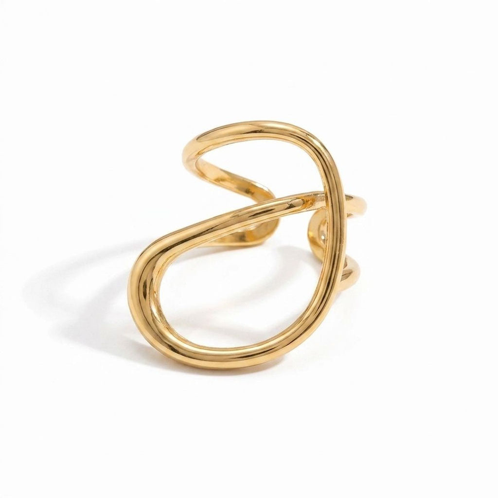 CJDROPSHIPPING — CJDROPSHIPPING Exaggerated Glossy Wide Open Bangle Bracelet for Women