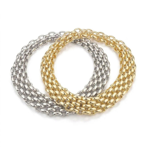CJDROPSHIPPING — Hip-Hop Street-Style Gold Chain Necklace – Electroplated Alloy — all variants