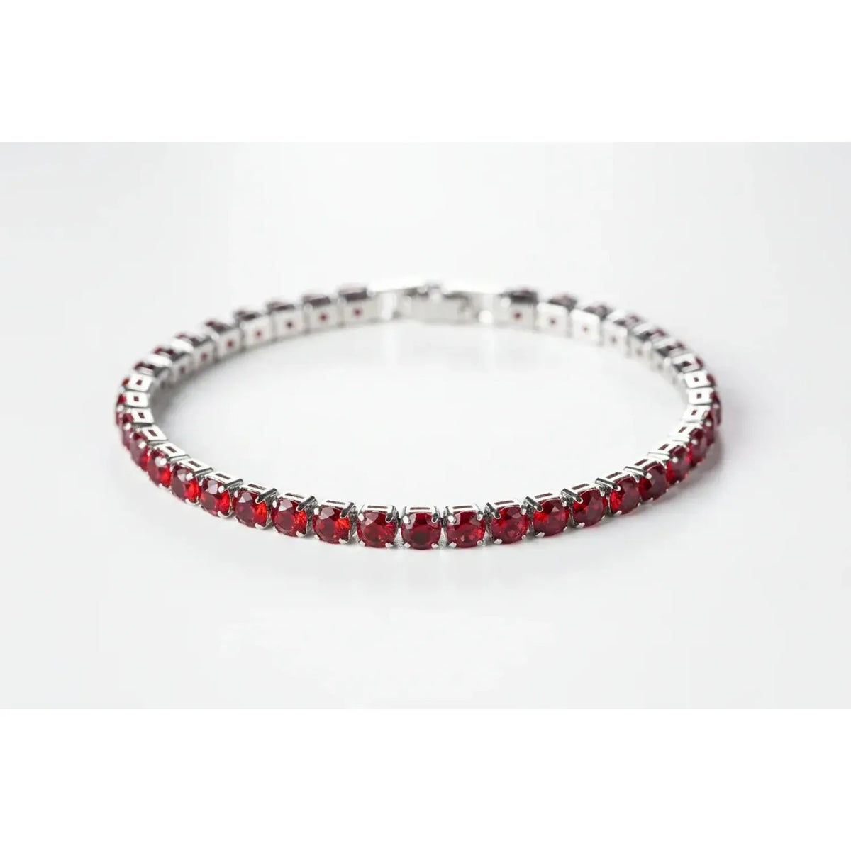 Classic 4mm Cubic Zirconia Tennis Bracelet - Gold & White Gold