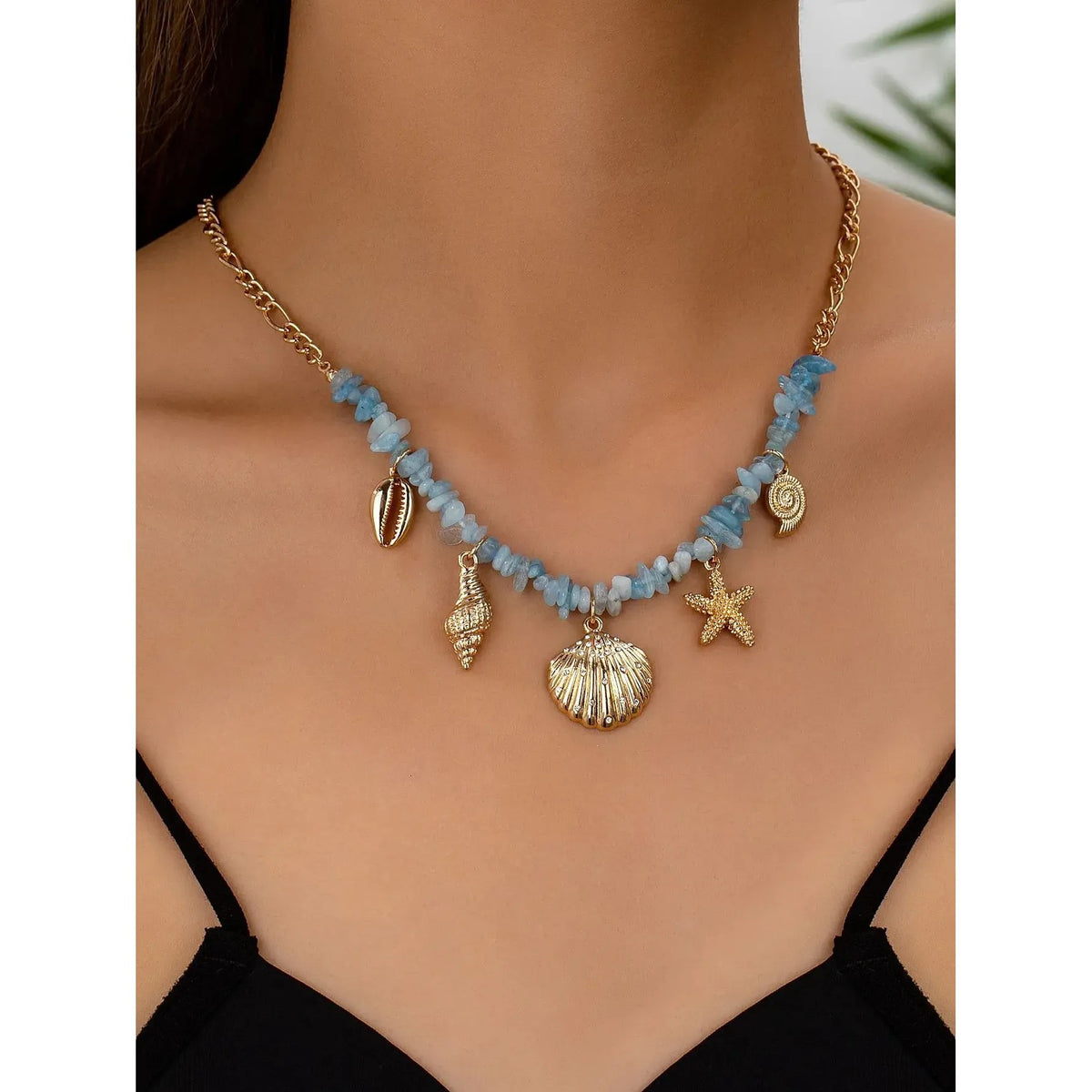 Colorful Beaded Heart Pendant Layered Necklace for Women, Y2K Clavicle Chain