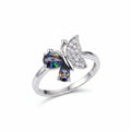 Colorful Butterfly Diamond Ring — Socialite Elegant