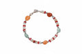 Colorful Natural Stone Snap Necklace & Bracelet