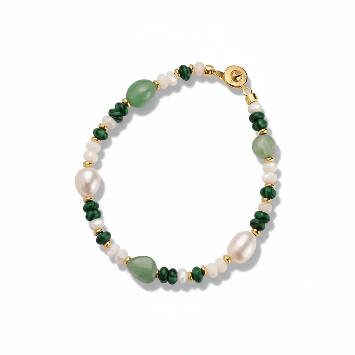 Colorful Natural Stone Snap Necklace & Bracelet
