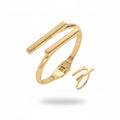 Cross-border European American Women Jewelry Set, Niche Smooth Surface Design Bangle & Light Luxury Ring, Premium Texture Versatile Wrist Finger Accessories