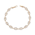 Dejin Horseshoe Link Zirconia Bracelet