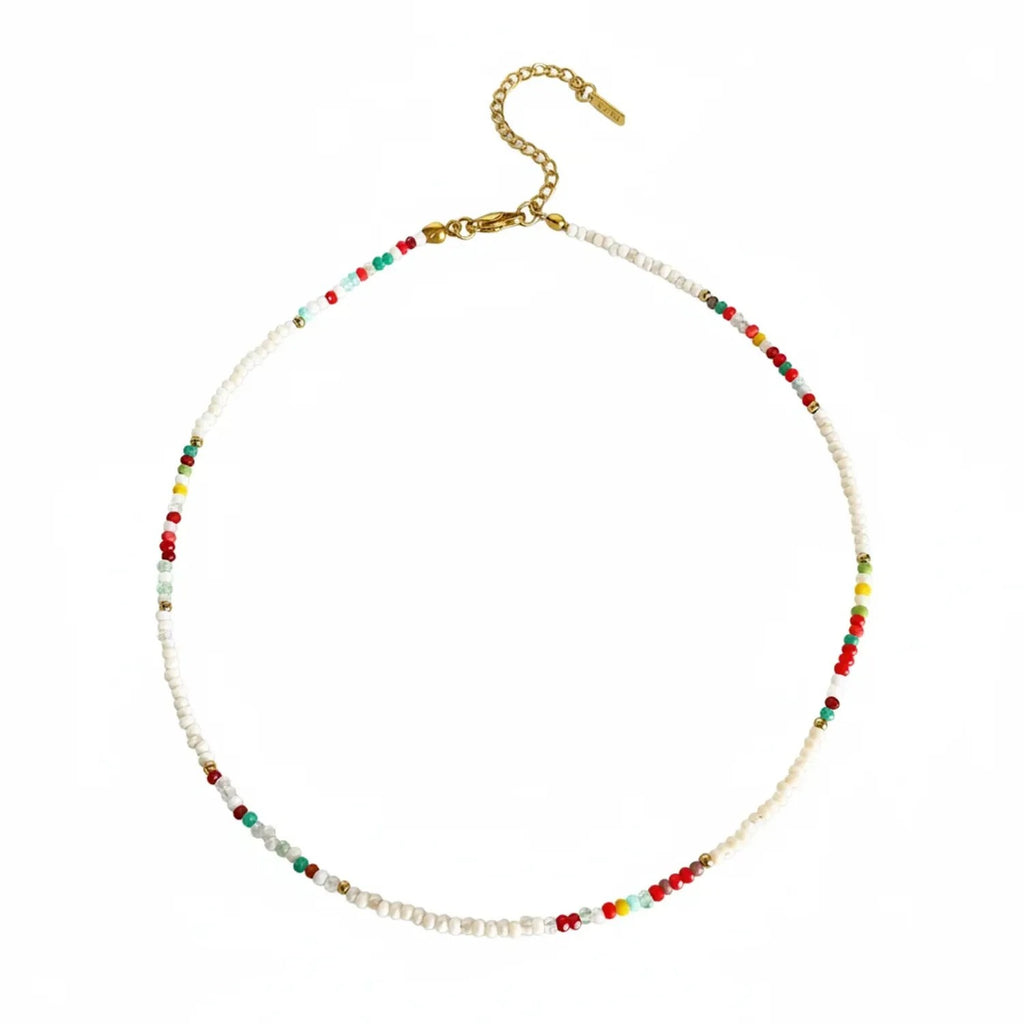 Dopamine Fish & Acrylic Bead Clavicle Necklace