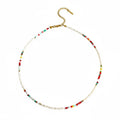 Dopamine Fish & Acrylic Bead Clavicle Necklace