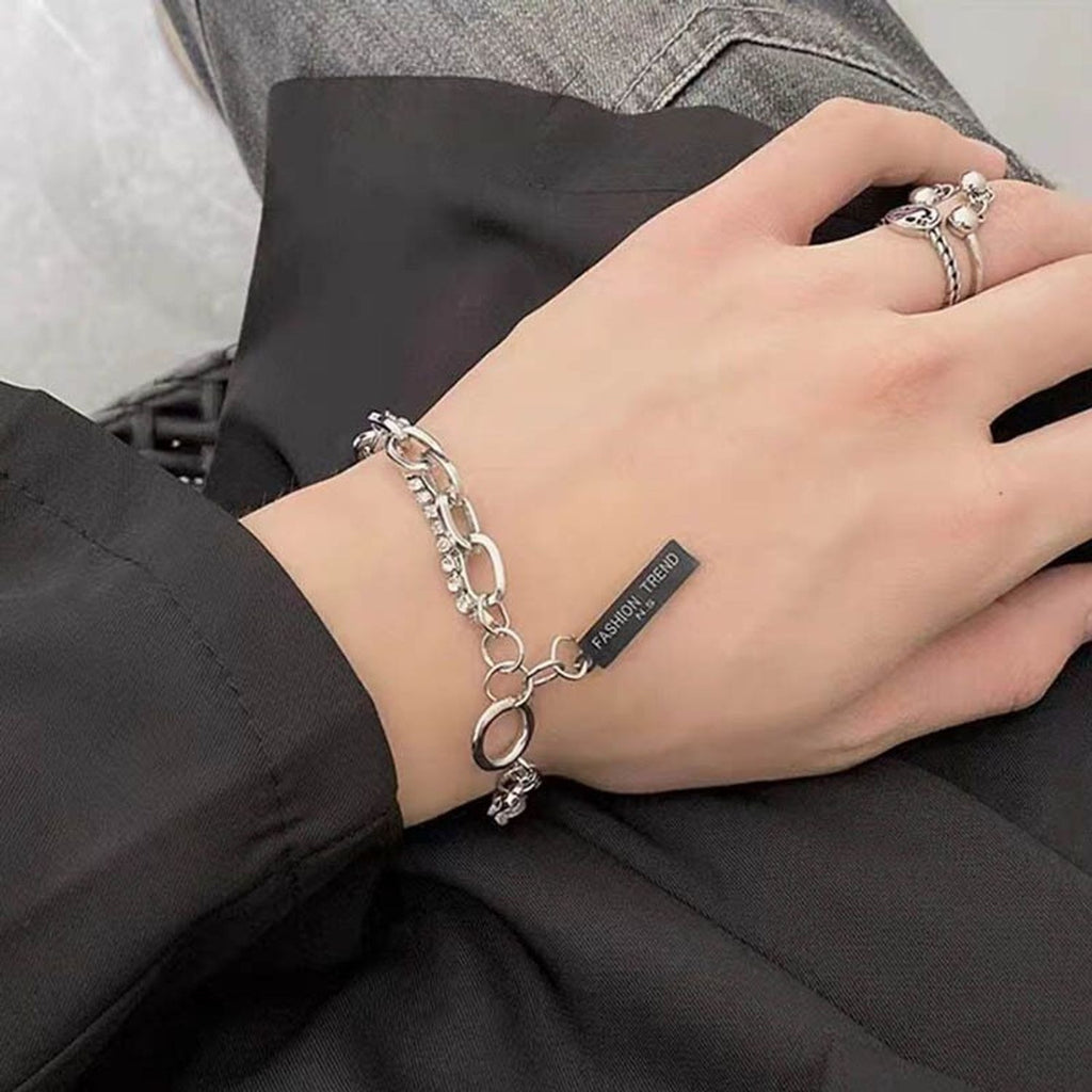 Double-Layer Rhinestone Stacking Bracelet — Sweet Cool