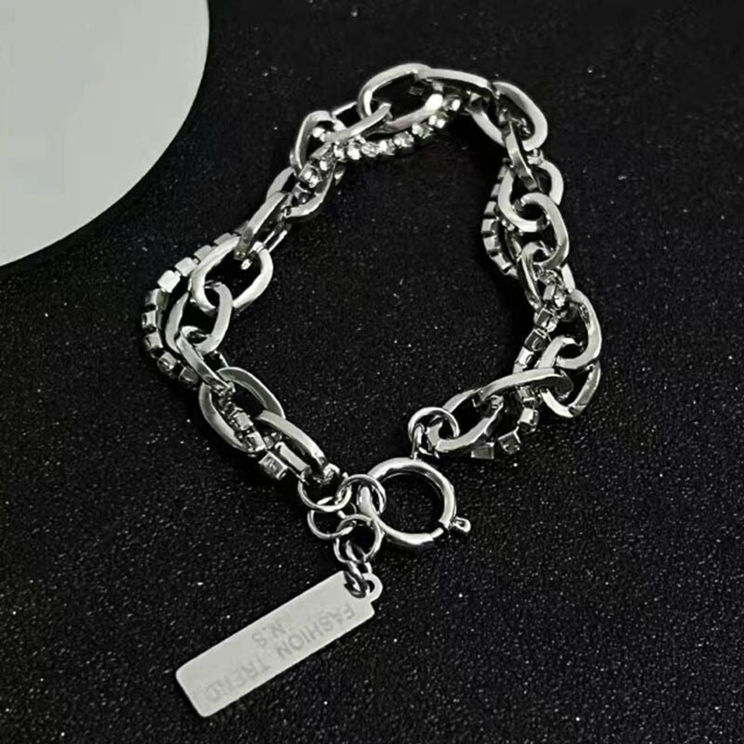 Double-Layer Rhinestone Stacking Bracelet — Sweet Cool