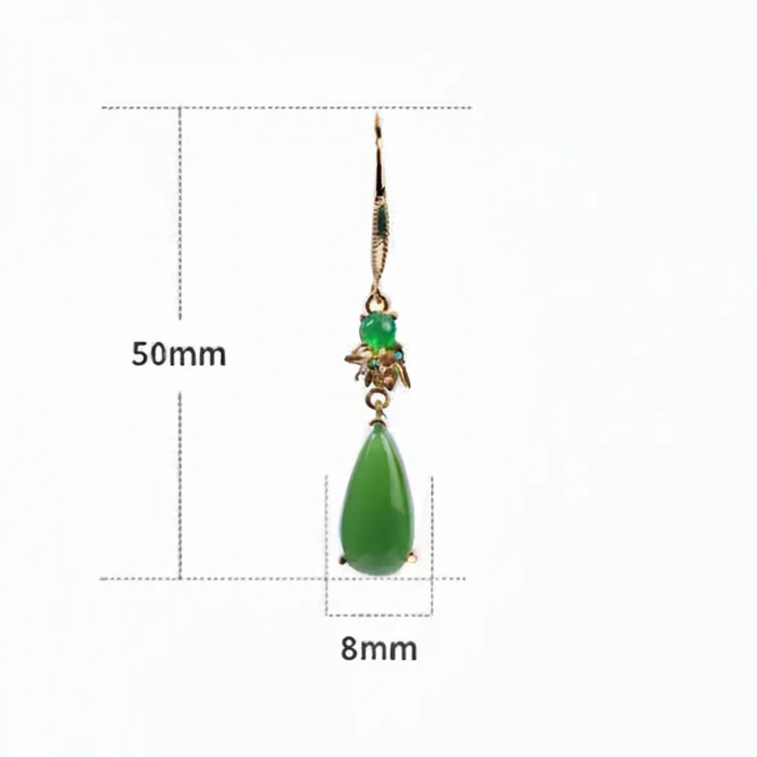 Ethnic-Style Handmade 24K Gold Drop Earrings