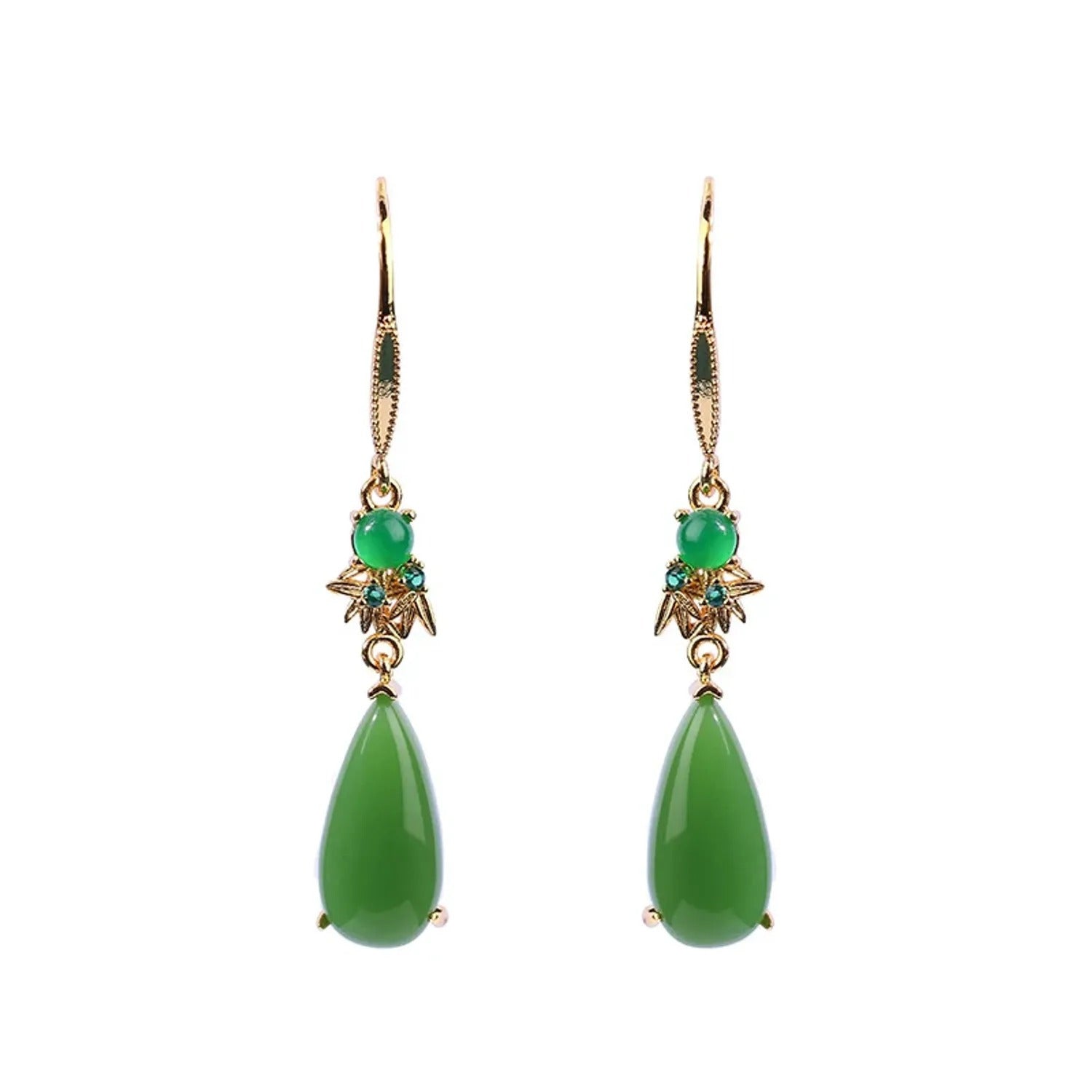 Ethnic-Style Handmade 24K Gold Drop Earrings