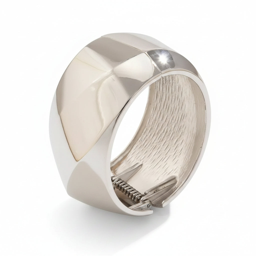 Exaggerated Glossy Fashion Wide Open Bangle For Women