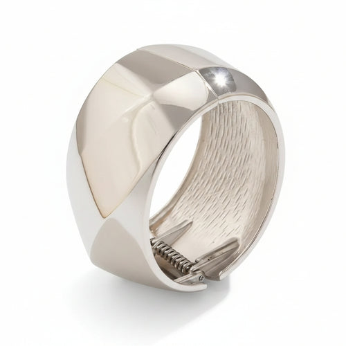 Exaggerated Glossy Fashion Wide Open Bangle For Women