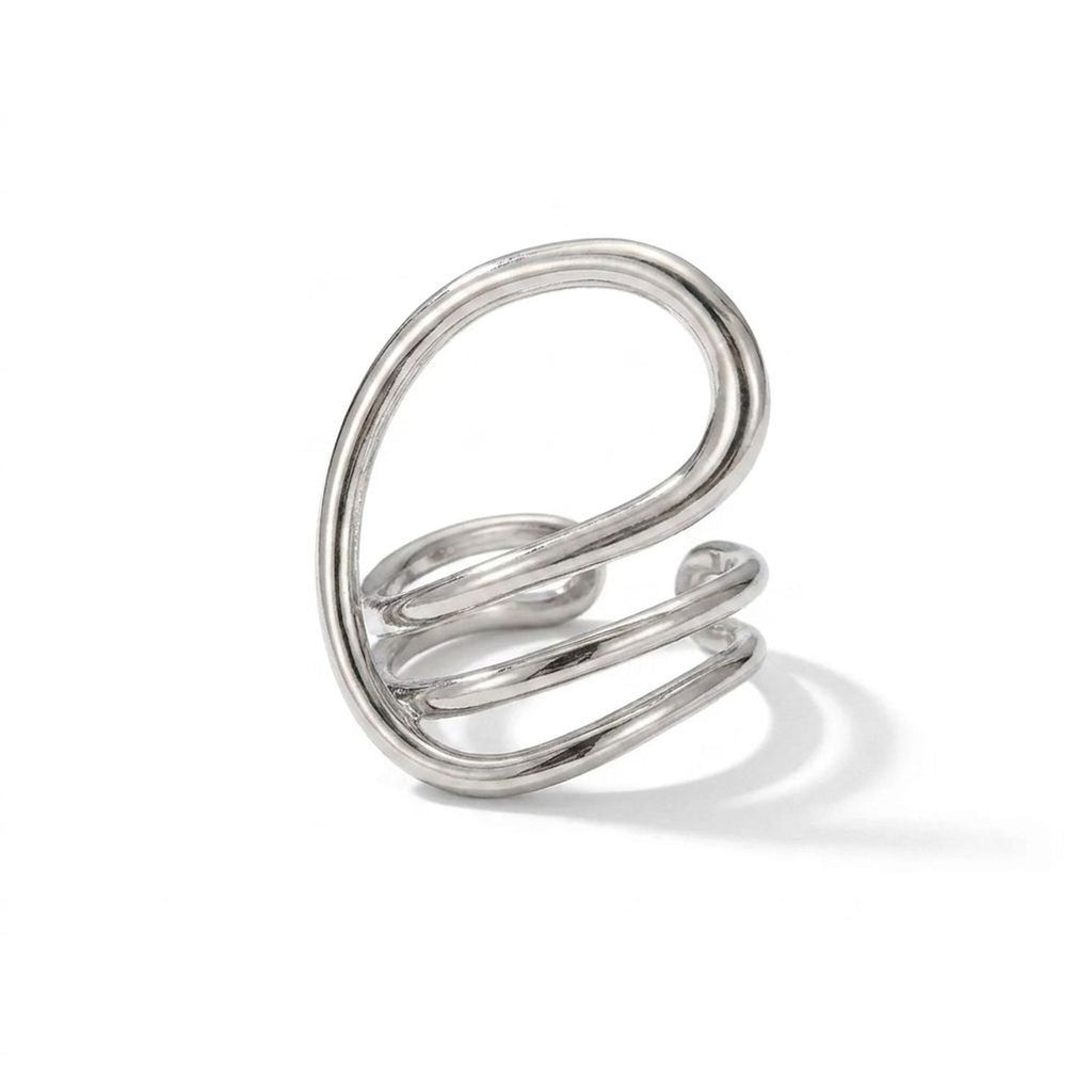 Exaggerated Glossy Wide Open Bangle Bracelet for Women