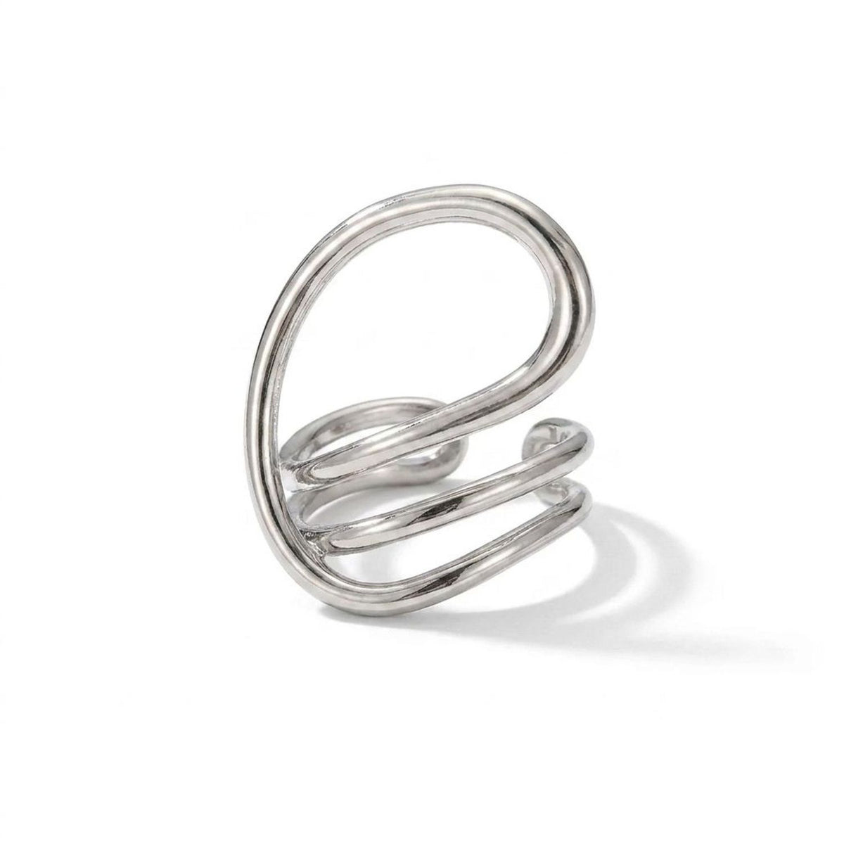 Exaggerated Glossy Wide Open Bangle Bracelet for Women