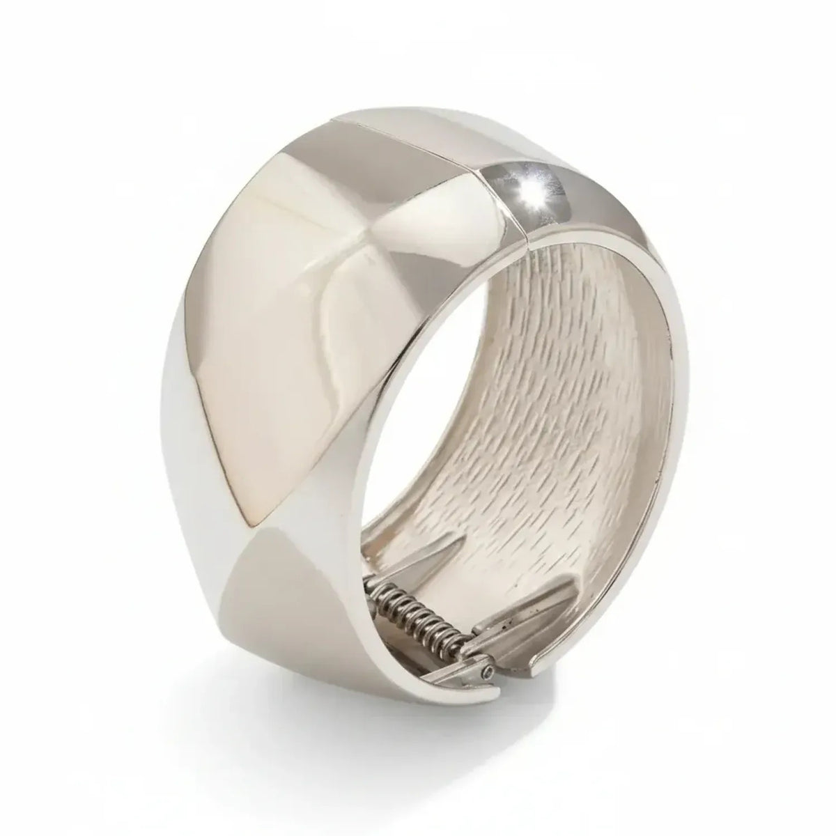 Exaggerated Glossy Wide Open Bangle Bracelet for Women