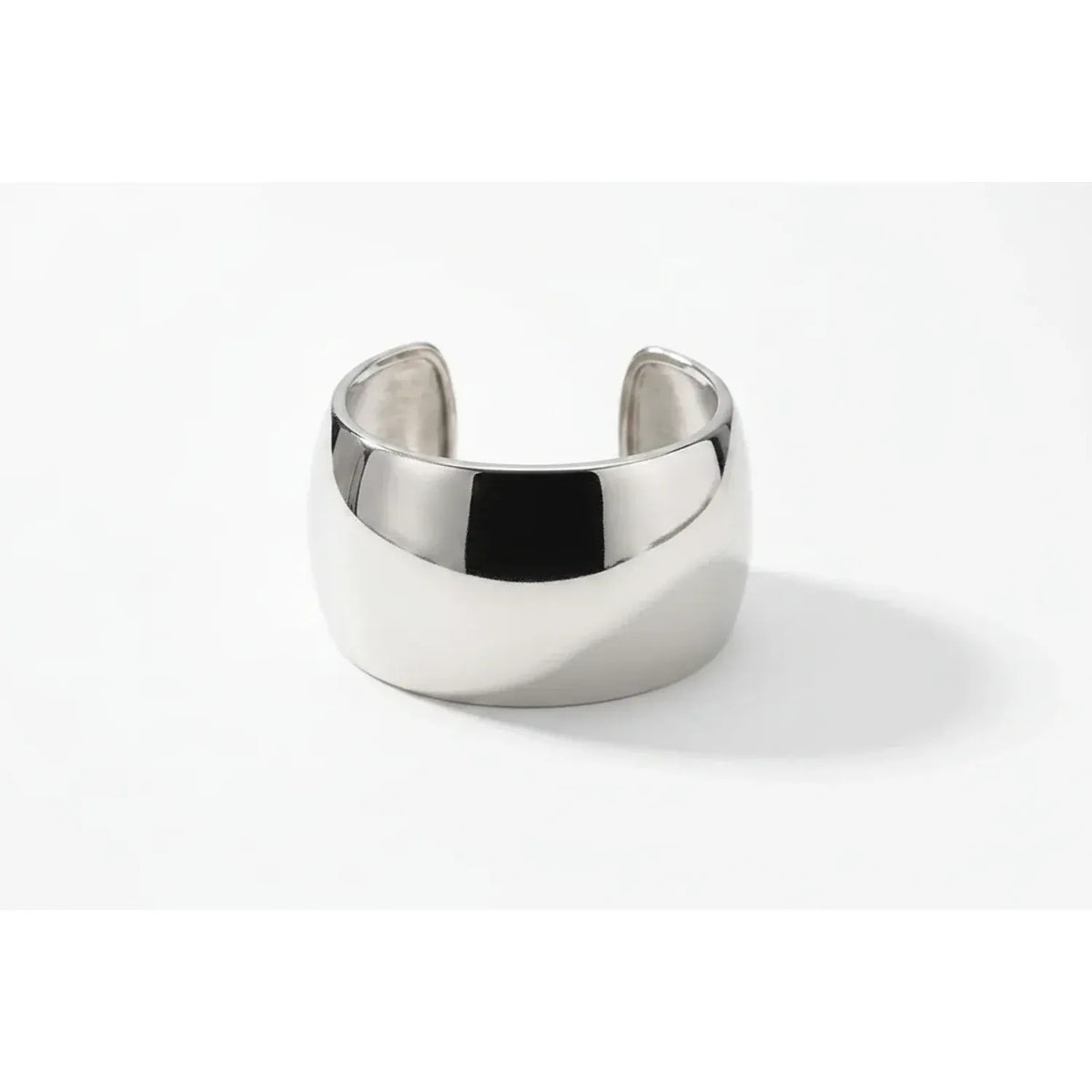 Exaggerated Glossy Wide Open Bangle Bracelet for Women