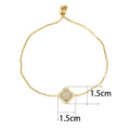 Four-Leaf Clover Lucky Copper Chain Bracelet