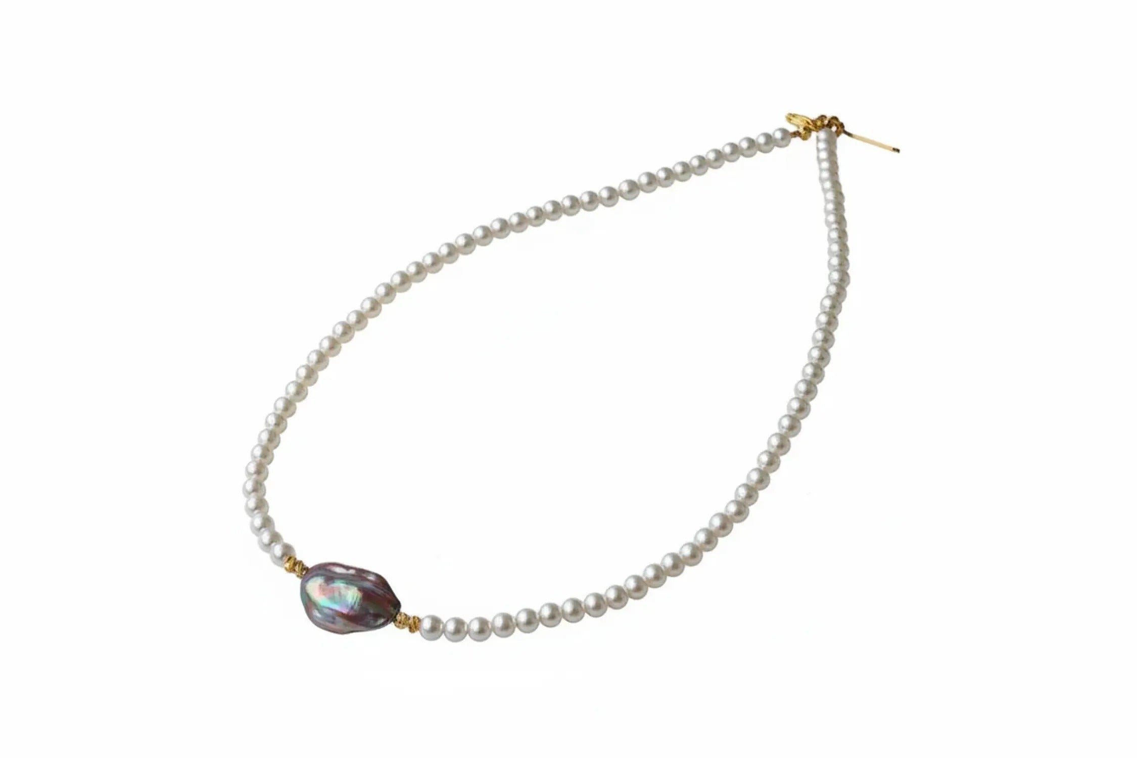 Freshwater Pearl & Natural Stone Clavicle Necklace