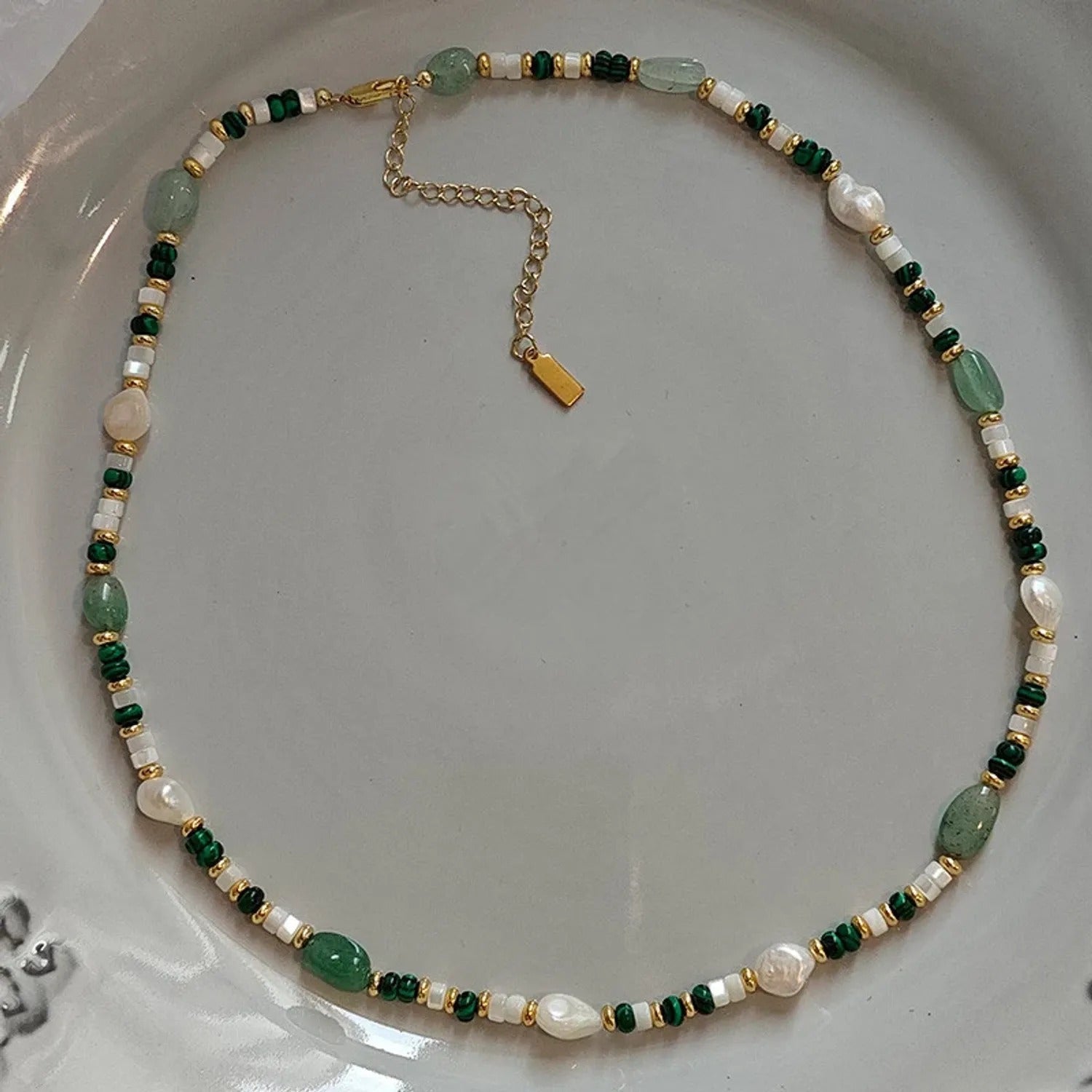Freshwater Pearl & Natural Stone Necklace or Bracelet