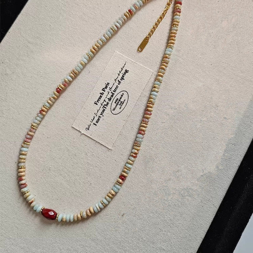 Freshwater Pearl & Natural Stone Necklace or Bracelet