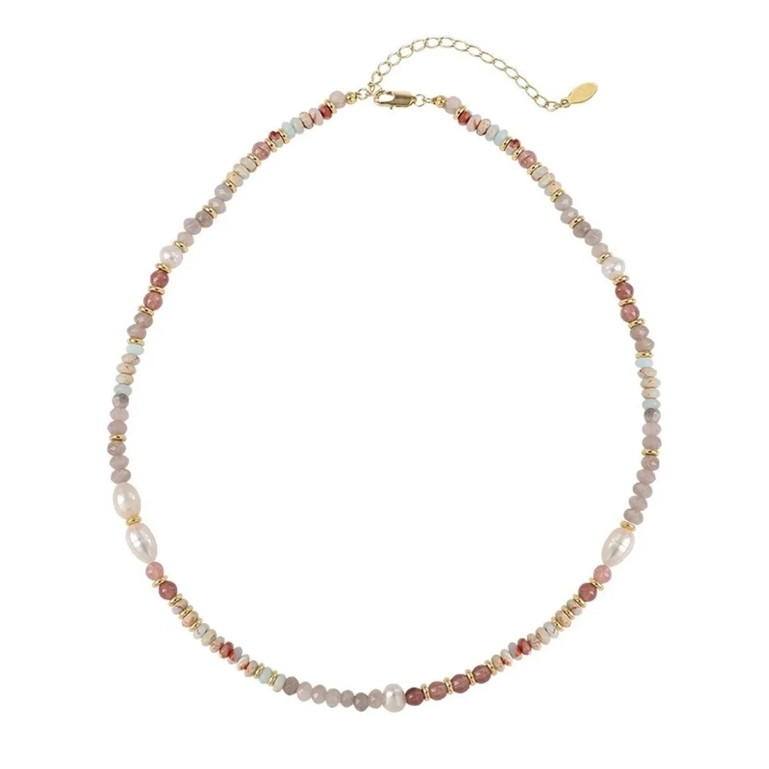 Freshwater Pearl & Natural Stone Necklace or Bracelet
